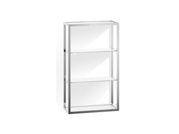 ET 6 - Open glass bathroom wall cabinet by DECOR WALTHER - view 3
